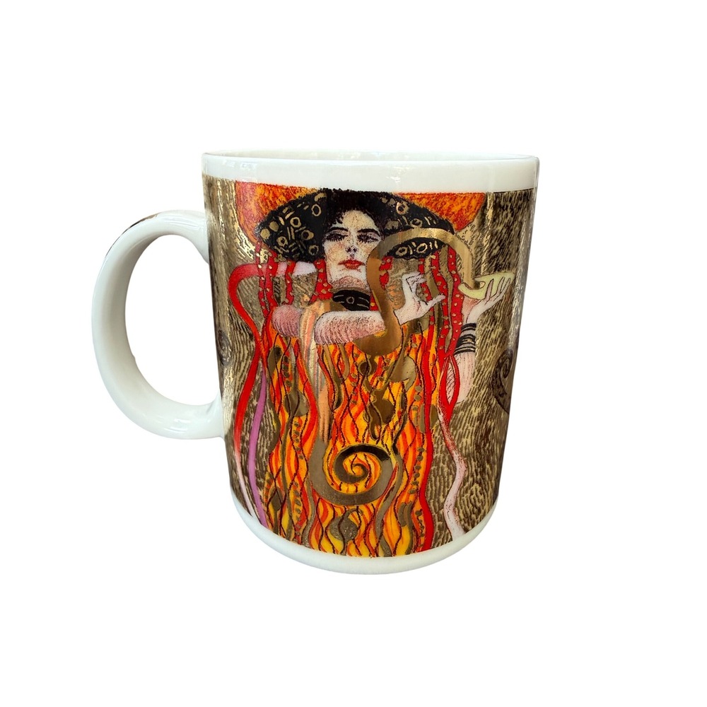 Chaleur Master Romantics Gustav Klimt D Burrows Gold Metallic Art Coffee Mug 4in